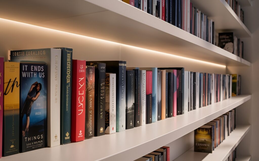 a-captivating-photo-of-a-stylishly-arranged-modern bookshelf