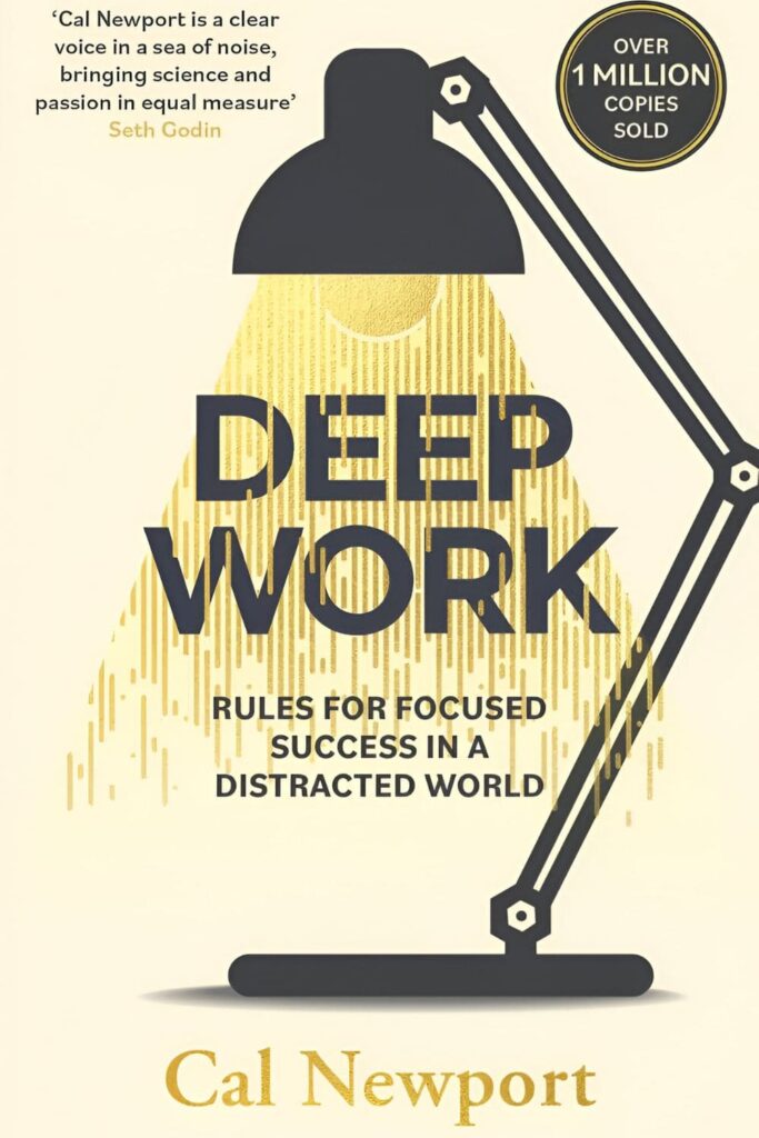 Cover of Deep Work_ Rules for Focused Success in a Distracted World by Cal Newport