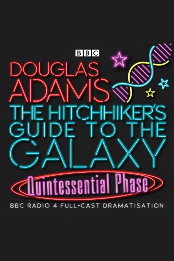 Cover page of The Hitchhiker’s Guide to the Galaxy by Douglas Adams