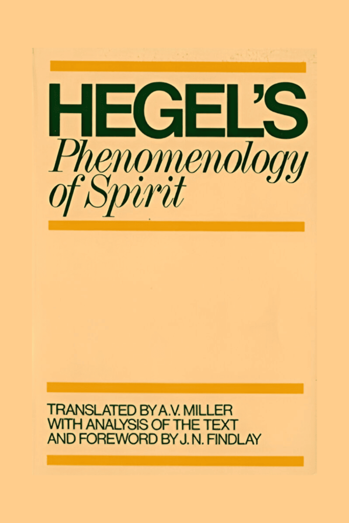 The cover of Phenomenology of Spirit by G.W.F. Hegel