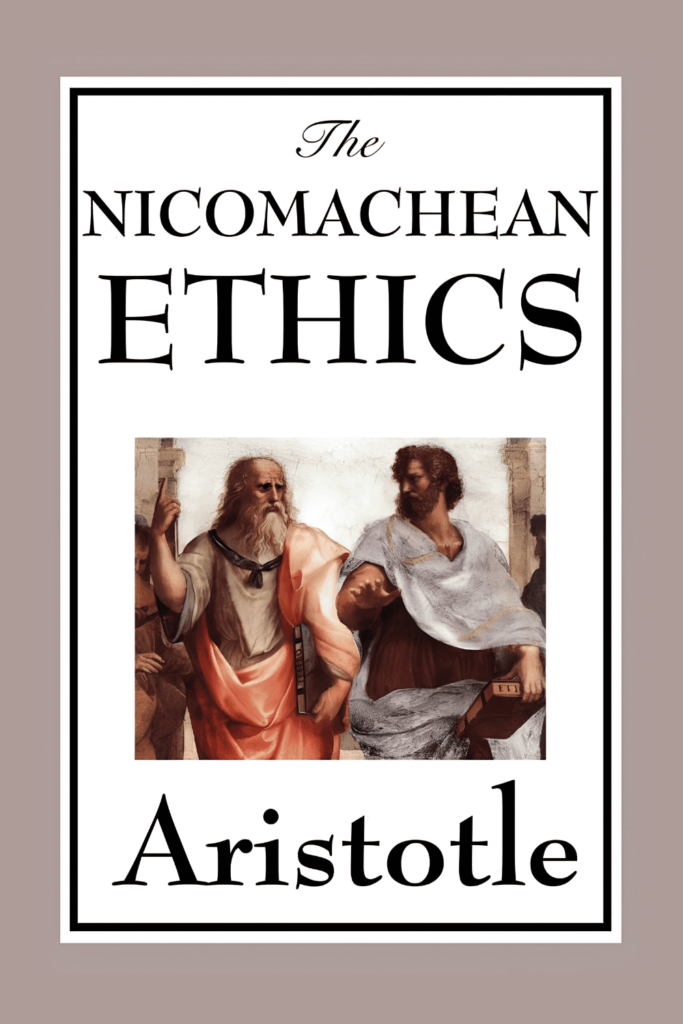 The cover of The Nicomachean Ethics by Aristotle