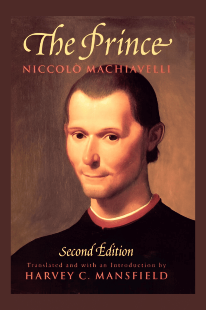 The cover of The Prince by Niccole Machiavelli