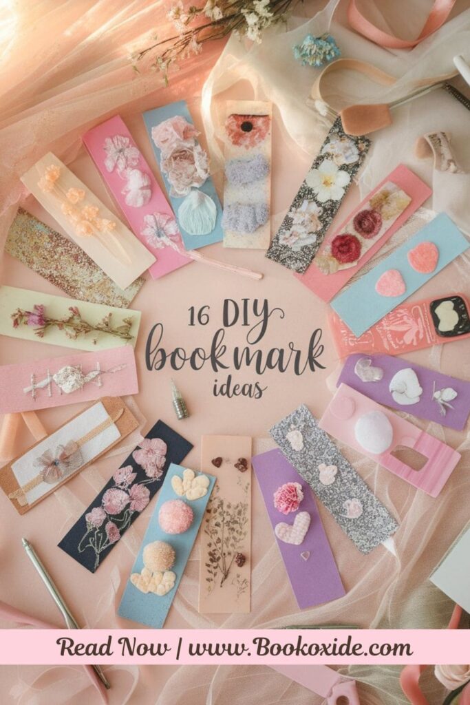 16 DIY Bookmark Ideas Pin